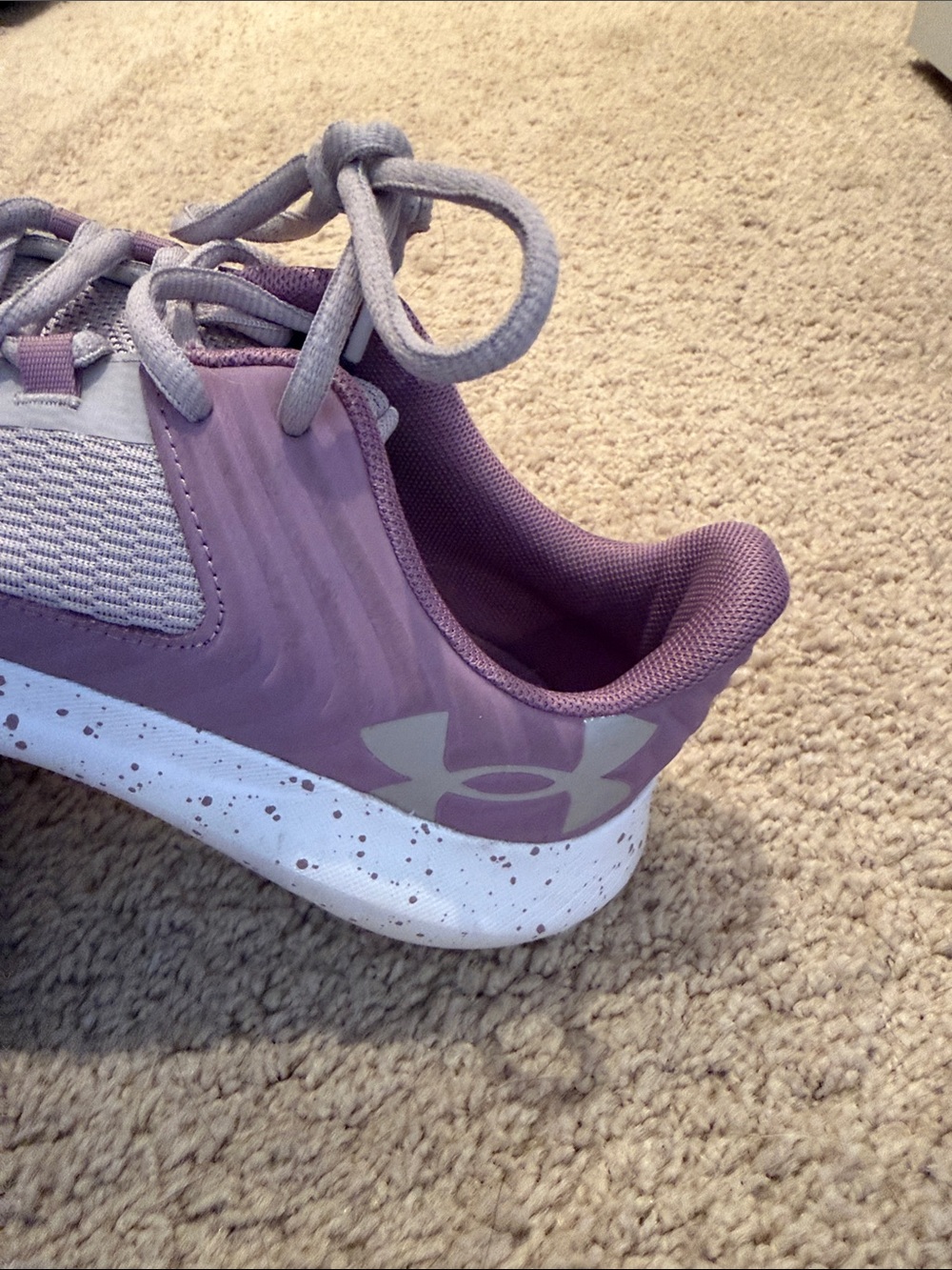 Under Armour Women's Lavender and Purple Athletic Sneakers - Picture 2 of 5